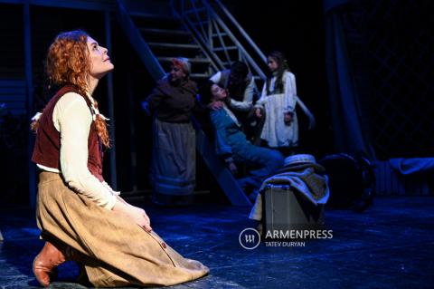 Yerevan premiere of "The Miracle Worker" performance in 
National Theater 