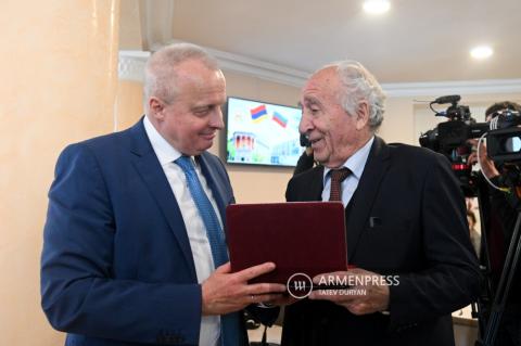Russian Ambassador to Armenia Sergei Kopyrkin hosted by V. 
Bryusov State University on the sidelines of 30th anniversary of 
Armenia-Russia diplomatic relations 