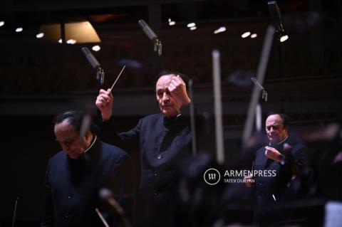 Russian pianist Nikolai Lugansky and Swiss conductor Charles 
Dutoit give concert in Yerevan