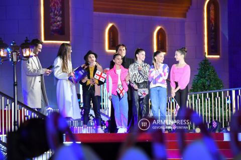 Junior Eurovision 2022 opening, lighting of National Christmas 
Tree 