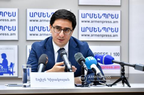 Press conference of Yeghishe Kirakosyan, Armenia's 
Representative for International Legal Affairs 