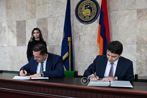 Finance Ministry, Yerevan State University sign 
memorandum of cooperation 