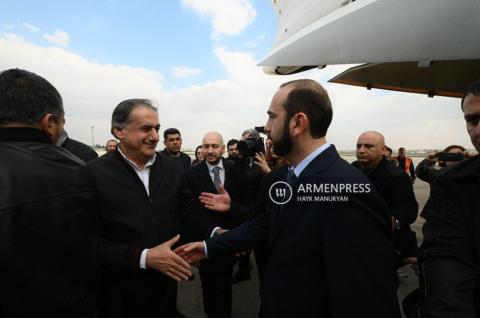 Armenian FM Ararat Mirzoyan arrives in Aleppo 