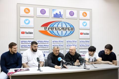 Press conference on results of Armenian team in Bucharest European Youth Greco-roman wrestling championships. LIVE