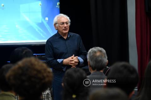 French-Armenian filmmaker Serge Avedikian's masterclass 
at Yerevan's Charles Aznavour State College of Culture and 
Arts 