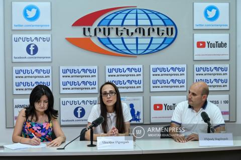 Press conference of Anahit Mkrtchyan, Head of the Policy 
Department of the Tourism Committee of the Armenian 
Ministry of Economy, Mekhak Apresyan, President of 
Armenian Federation of To