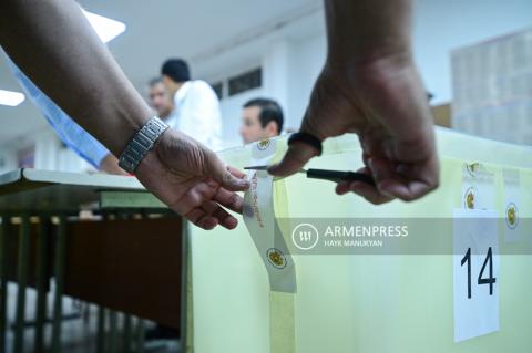 Yerevan yerel seçimleri için oyların sayımı