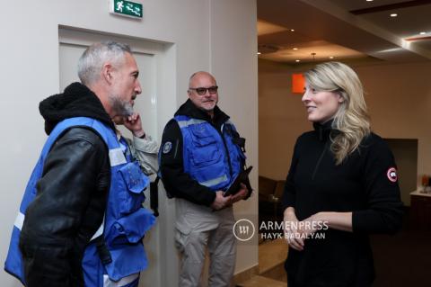 Canadian Foreign Minister visits European Union Mission in 
Armenia (EUMA) operating base in Jermuk 