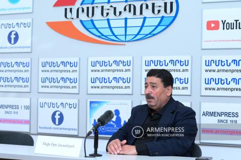 Yezidilerin ruhani lideri Şeyh Bro Hasanyan'ın basın toplantısı