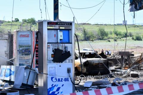 Una de las víctimas de la explosión en la gasolinera de la ruta Ereván-Sevan, se encuentra en estado extremadamente grave
