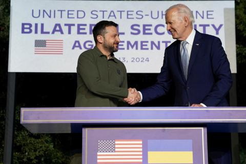 Biden and Zelensky sign a 10-year defense agreement