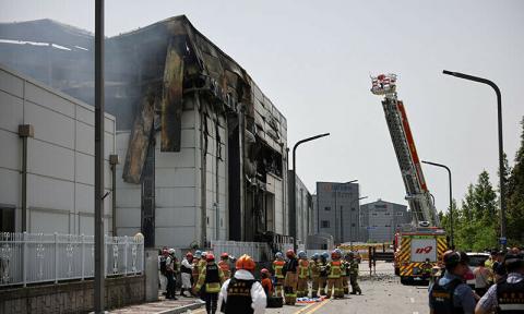Death toll in battery plant fire rises to 22: firefighters