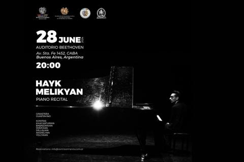 Pianista Hayk Melikyan se presentará en Sudamérica
