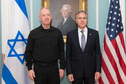 Блинкен обсудил с министром обороны Израиля вопрос послевоенного управления сектором Газа