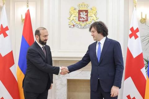 گفتگوی وزیر امور خارجه جمهوری ارمنستان و نخست وزیر گرجستان در خصوص مسائل امنیت منطقه  در تفلیس برگزار شد