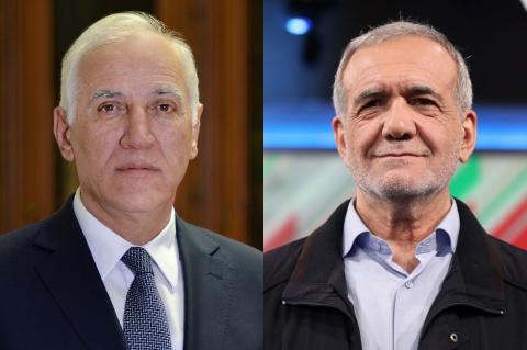 پیام تبریک رئیس جمهور  ارمنستان به رئیس جمهور منتخب ایران