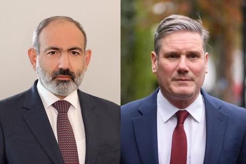 PM Pashinyan congratulates Keir Starmer on assuming the position of Prime Minister of the United Kingdom.