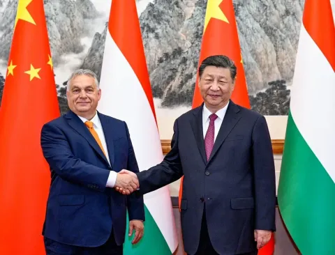 Xi, Orban meet in China