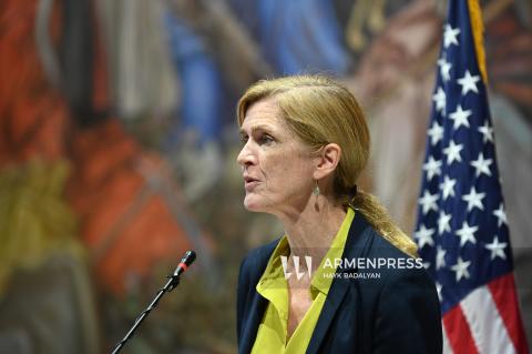 Press conference of USAID Administrator Samantha Power
