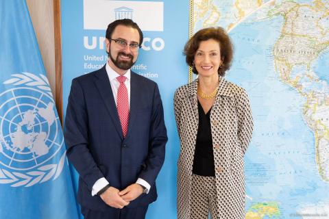Directora general de UNESCO y representante permanente de Armenia discutieron sobre la ampliación de la cooperación