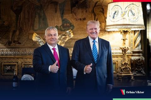 Hungarian PM Orban meets former U.S. President Trump