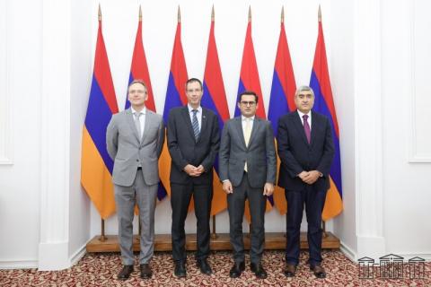 النمسا شريك رئيسي لأرمينيا-نائب رئيس البرلمان الأرمني هاكوب أرشاكيان لوفد السفير النمساوي-