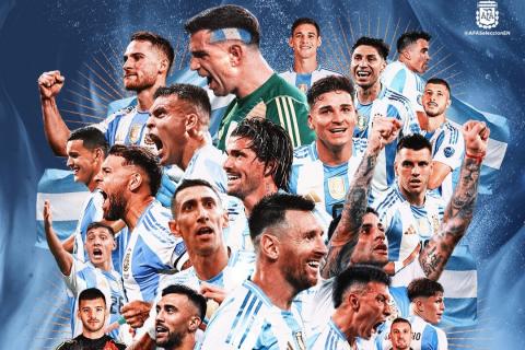 Argentina won its second straight Copa America