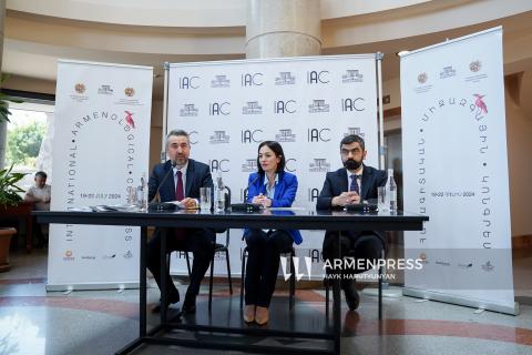 کنفرانس مطبوعاتی در خصوص برگزاری کنگره بین المللی ارمنولوژی در ارمنستان
