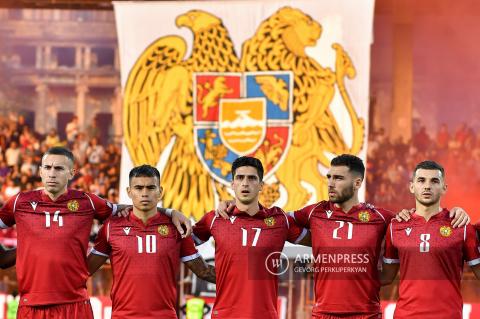 The Armenian national football team is 97th in the FIFA classification table