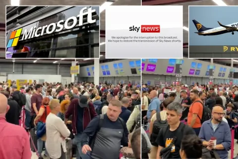 Технические проблемы Microsoft привели к отмене рейсов и сбоям в работе телеканалов по всему миру