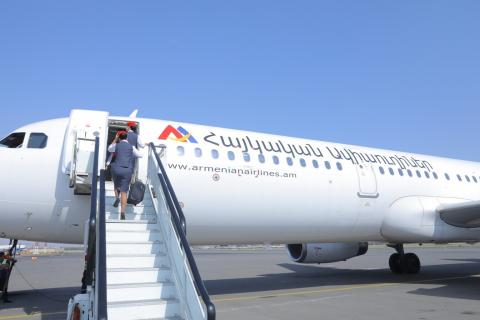 الخطوط الجوية الأرمنية تطلق رحلاتها المنتظمة يريفان-كازان-يريفان