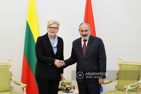 Nikol Pashinyan felicitó a la primera ministra de Lituania