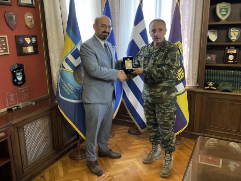 Посол Армении встретился с командующим Корпусом быстрого развертывания НАТО в Греции