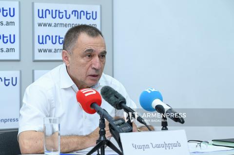 Conferencia de prensa del subdirector del Centro de Evaluación y Ensayos, Karo Nasibyan