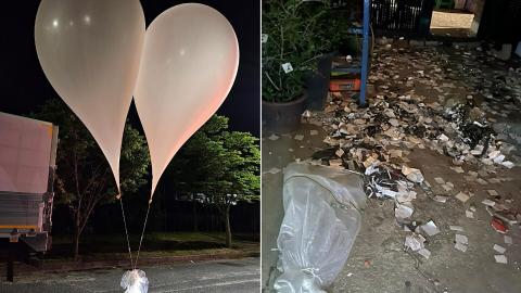 North Korea’s trash balloons fall near South’s presidential office