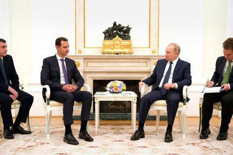Vladimir Poutine a reçu Bachar al-Assad au Kremlin