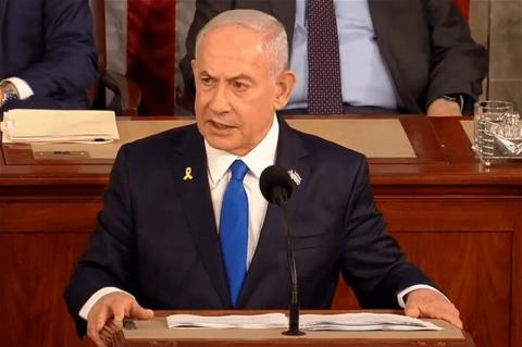 Выступая перед Конгрессом США, Нетаньяху пообещал “полную победу” в секторе Газа и раскритиковал протестующих