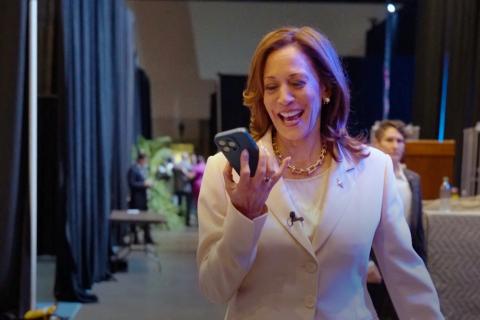 Barack and Michelle Obama endorse Harris in video of live call
