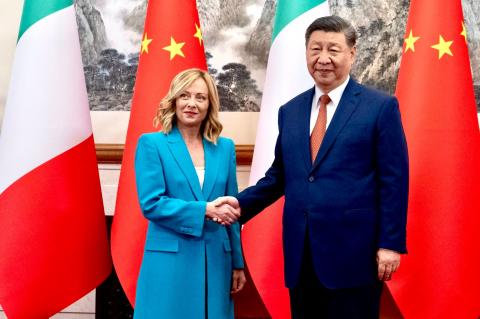La Première ministre italienne s'entretient avec le président chinois Xi Jinping