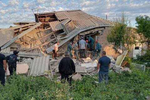 انفجار در یکی از خانه های روستای ووُسکهات جمهوری ارمنستان