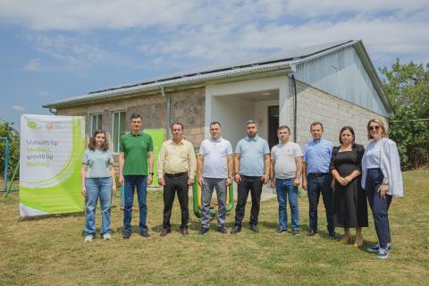 Ucom, in cooperation with SunChild NGO, installs solar panels in Tsaghkavan