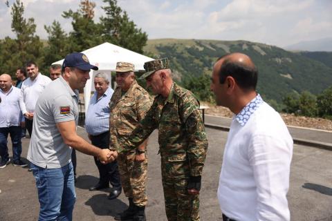 სომხეთის რესპუბლიკის ეროვნული ასამბლეის თავმჯდომარე ჯერმუკში სომხეთ-აზერბაიჯანის საზღვარზე არსებულ ვითარებას გაეცნო