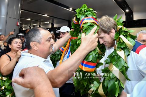 Armenian athletes return from Paris Olympics