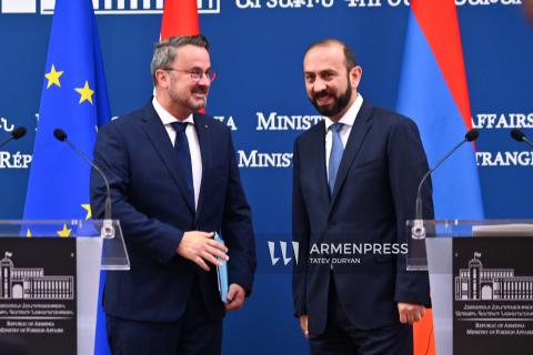 Conferencia de prensa de ministros de Asuntos Exteriores de Armenia y Luxemburgo. EN VIVO.