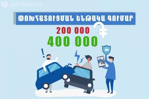 از تاریخ 18 سپتامبر سال جاری میلادی حداکثر سقف خسارت بیمه خودرو دو برابر خواهد شد.