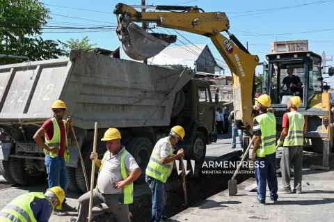 Renovación de tuberías de agua en Ereván a gran escala