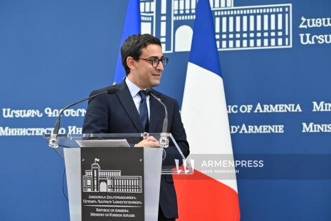 Vous pouvez toujours compter sur nous, dit le ministre français des Affaires étrangères à l'Arménieuté