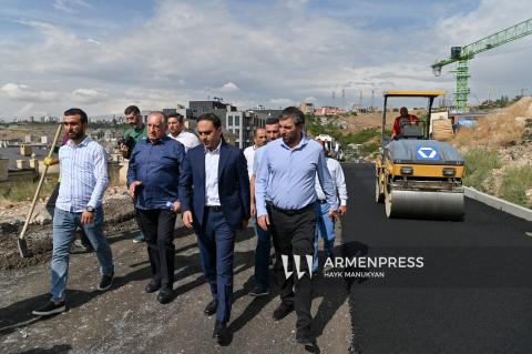 Alcalde de Ereván recorrió la circunvalación que conecta Marash con el centro