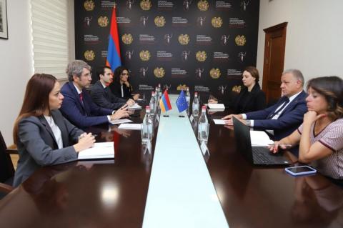 Armenia justice minister, EU envoy discuss cooperation in the field of justice