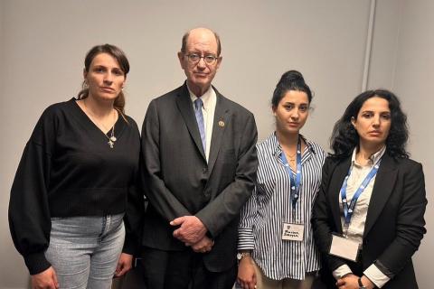 ‘I stand with the Armenian people,’ U.S. Congressman Sherman meets Armenian women impacted by Azerbaijan's brutality